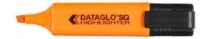 image of Dataglo Value Highlighter Flat Barrel Chisel Tip Orange (PK10)