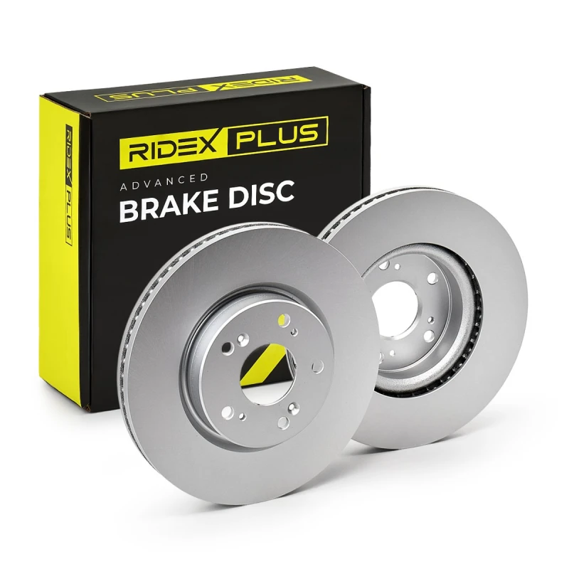 Image of RIDEX PLUS 82B1146P Brake disc Front Axle, Vented, Cast Iron, Uncoated, Untreated, without bolts/screws Cast Iron Brake Disc (82)