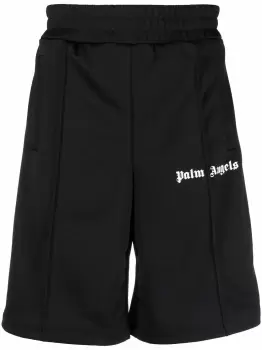 PALM ANGELS Classic Track Shorts Black/White