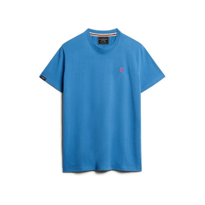 Image of Superdry T-Shirt Superdry Essential Sdco Logo Bleu Male S