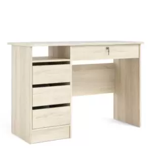 Image of Function Plus Desk (3+1) Handle Free Drawer In Oak Effect