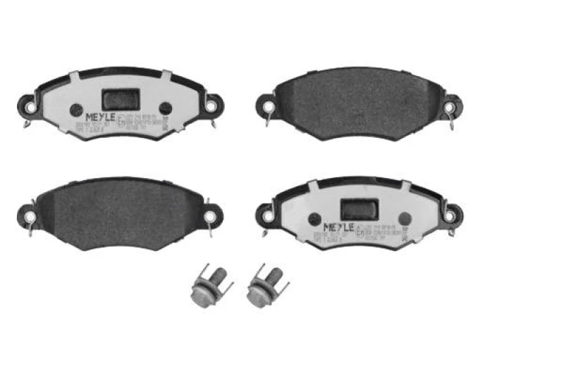 Image of MEYLE 025 219 8018/PD Brake pad set Front Axle, not prepared for wear warning indicator, MEYLE-PD Quality, with anti-squeak plate Brake Pad Set,disc