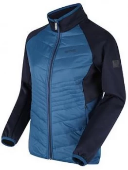 image of Regatta Clumber Hybrid Jacket - Blue/Navy , Blue/Navy, Size 14, Women