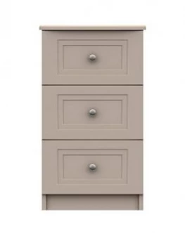 Image of Reid Ready Assembled 3 Drawer Bedside Chest