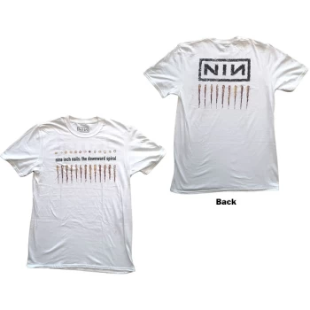 Image of Nine Inch Nails - Downward Spiral Unisex Large T-Shirt - White