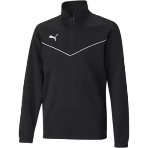 image of Puma quarter Zip Top Jr - Black