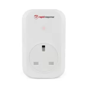 image of RapidResponse 2x 1Kw Remote Controlled Sockets - White