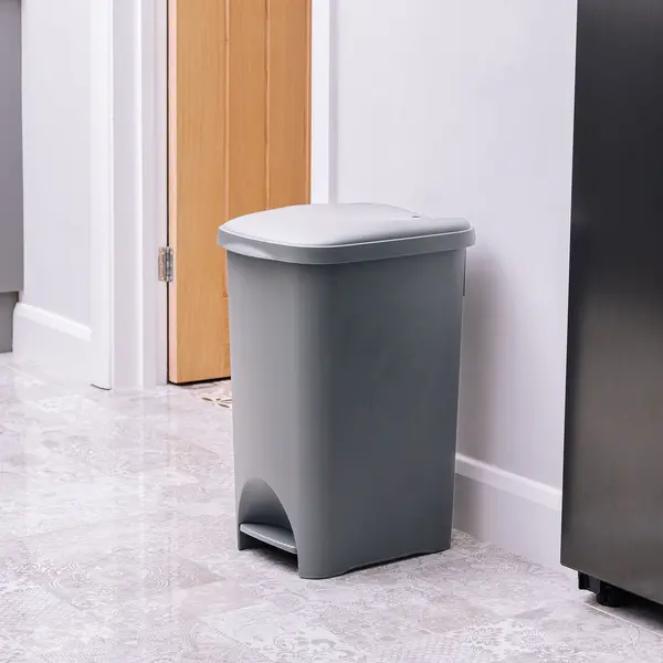 Image of Addis 40L Pedal Bin Grey