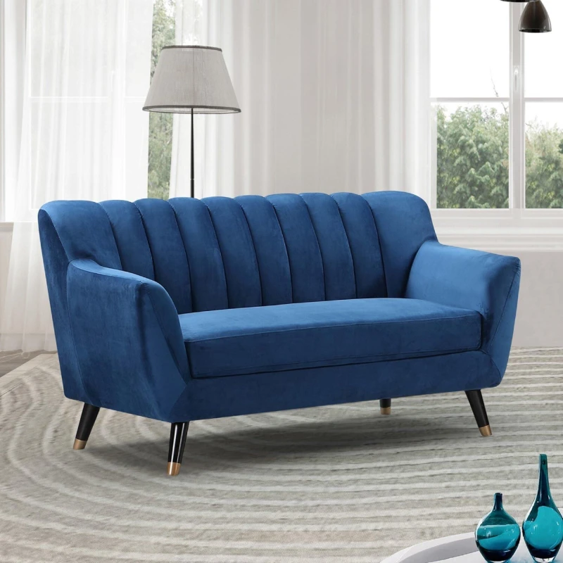 Image of Artemis Home Morgan 2 Seat Sofa in Blue Blue Unisex