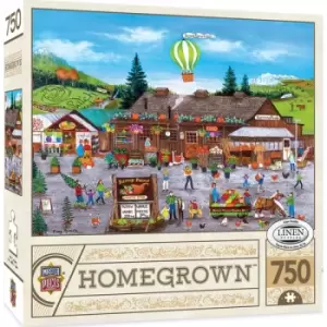 Image of Masterpieces Puzzle Homegrown Sunny Farms Puzzle 750 piece jigsaw puzzle