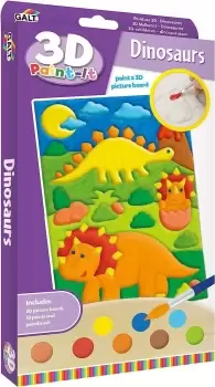 image of Galt Toys - 3D Paint-It Dinosaurs Craft Kit