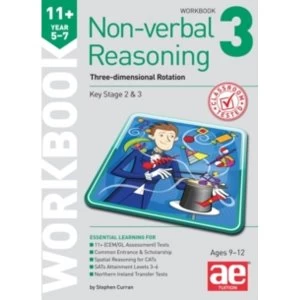 image of 11+ Non-Verbal Reasoning Year 5-7 Workbook 3 : Three-Dimensional Rotation