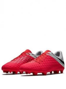 Image of Nike Mens Hypervenom Phantom 3 Club Firm ground Football Boot Grey Size 10 Men