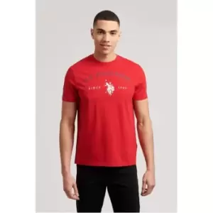 image of US Polo Assn US Polo Assn Graphic T-Shirt Mens - Red