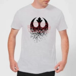 Image of Star Wars Shattered Emblem T-Shirt - Grey - 3XL