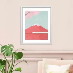 Image of The Art Group Japan Framed Print Blue