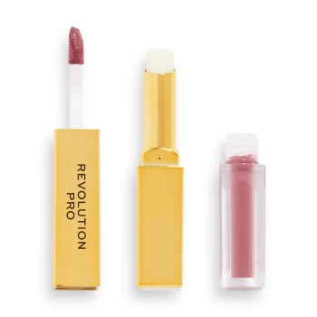 Image of Revolution Pro Supreme Stay 24 Hour Lip Duo 1.5g (Various Shades) - Seclusion