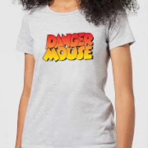 image of Danger Mouse Colour Logo Womens T-Shirt - Grey - 3XL