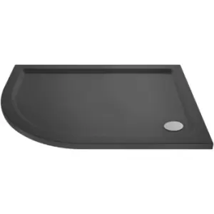 image of Hudson Reed Slate Grey 1000mm x 800mm Left Hand Offset Quadrant Shower Tray - TR71108 - Grey