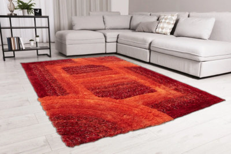 Image of Ds Living Ultra Plush Trellis Red Rug