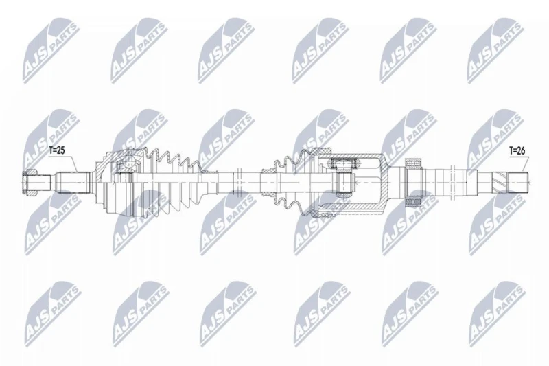 Image of NTY Drive shaft NTY NPW-RE-219