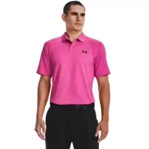 image of Under Armour 2023 Mens Performance 3.0 Polo Rebel Pink - L