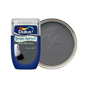 Image of Dulux Simply Refresh Feature Wall Cannon Ball Matt Emulsion Paint 30ml