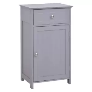 image of Kleankin Wash Room Cabinet with Door - Grey