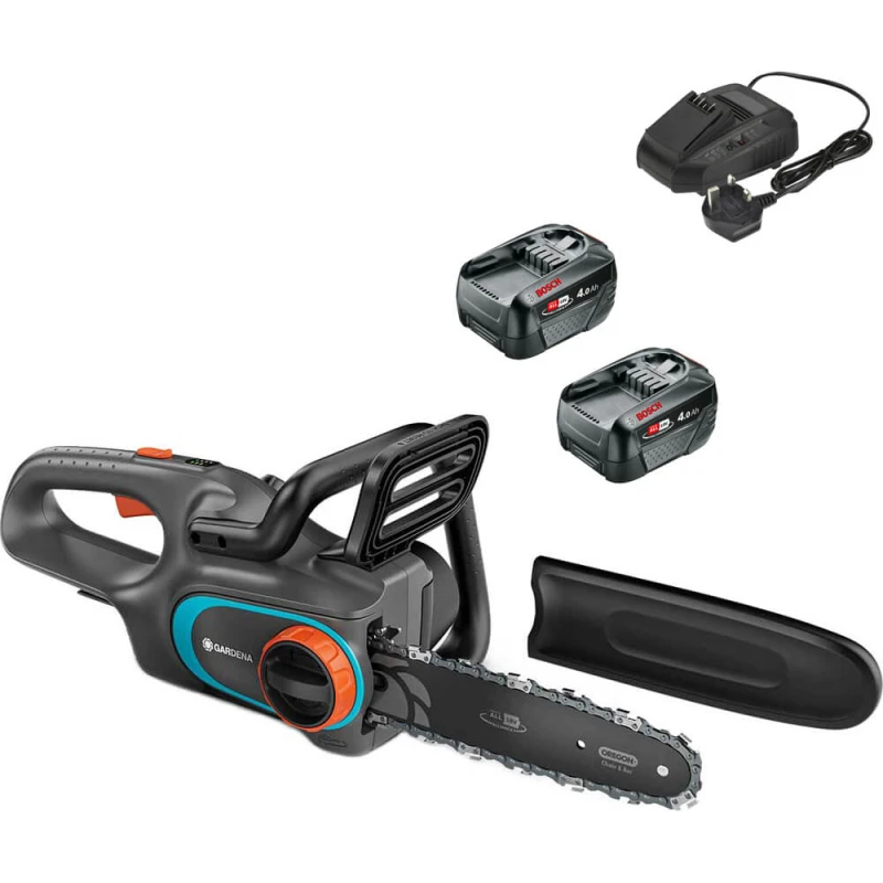 Image of Gardena POWERSAW 250 P4A 18v Cordless Chainsaw 250mm POWERSAW 250 14790-55 Batteries: 2 x 4ah Li-ion