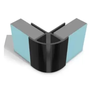Image of Multipanel Wall Panel Profile External Corner Profile Type B Black