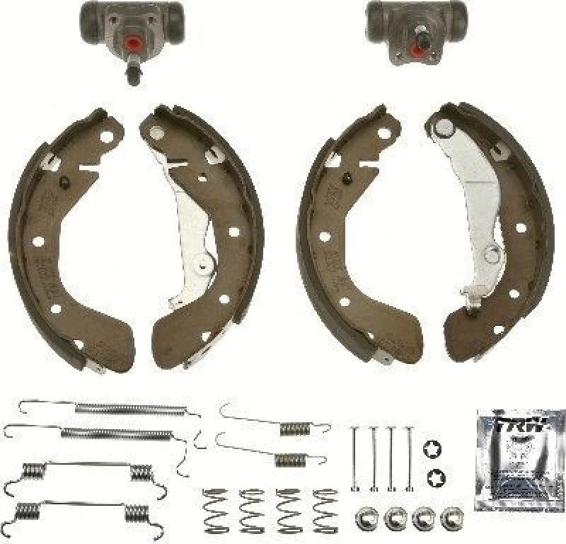 Image of TRW BK2613 Brake Set, drum brakes with wheel brake cylinder Brake Set,drum brakes (3859)