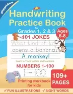 Image of handwriting practice book for kids ages 6 8 printing workbook for grades 1