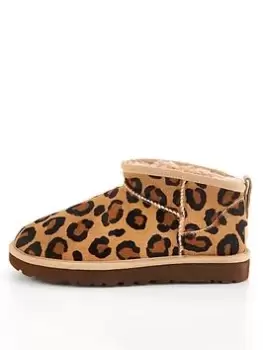 Image of UGG Classic Ultra Mini Spotty Ankle Boots - Natural , Natural, Size 6, Women