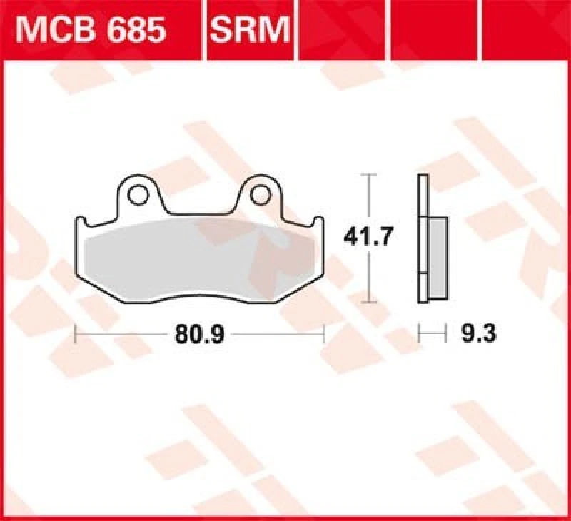 Image of TRW MCB685 Brake pad set Brake Pad Set,disc brake (402)