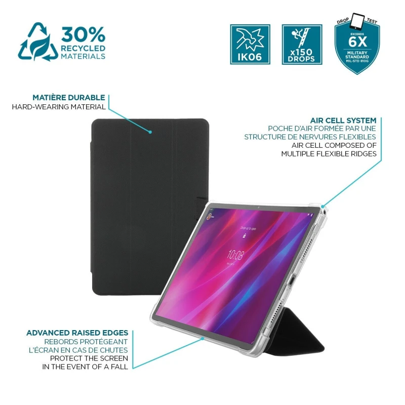 Image of Mobilis Mobilis 060016 tablet case 27.9cm (11") Cover Black, Transparent 060016