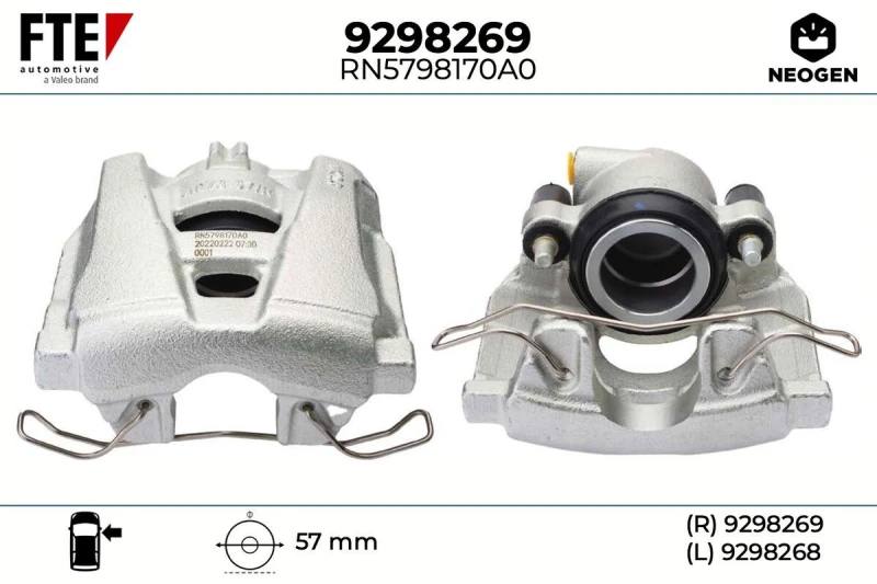 Image of Brake caliper FTE 9298269