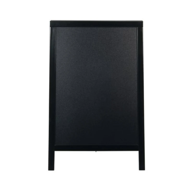 Image of Deflecto Double Sided Pavement A Frame Chalkboard 850x545x560mm Black DF91454