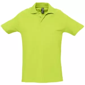 Image of SOLS Mens Spring II Short Sleeve Heavyweight Polo Shirt (L) (Apple Green)
