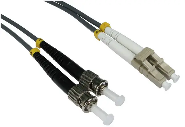 Image of Novatech 5M OM1 Fibre Optic Cable, LC-ST Grey