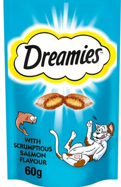 image of Dreamies Salmon Cat Treats 60g