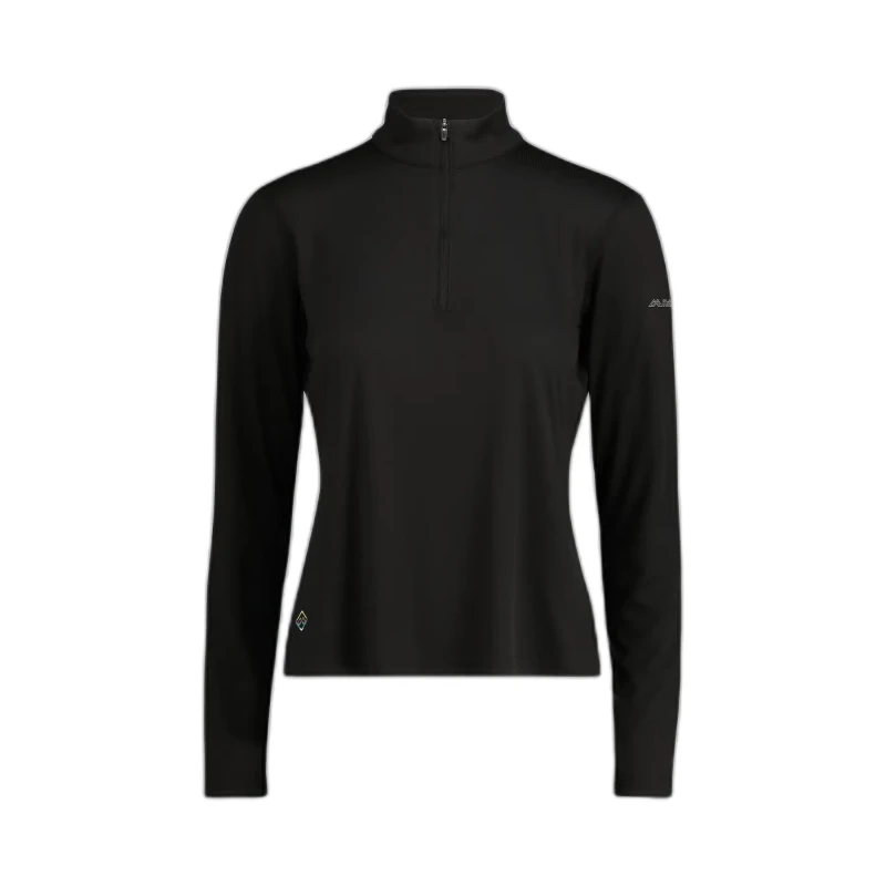 Image of Womens long sleeve top Kathmandu Seeker 1/4 Zip Noir Female M