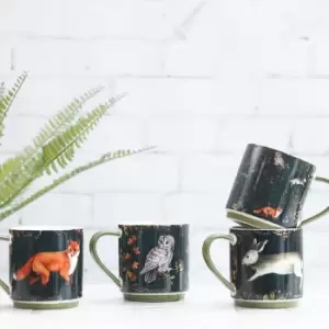Image of Set of 4 MM Living Briar Stacking Mugs Black