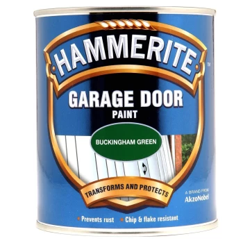 image of Hammerite Buckingham Green - Garage Door Enamel Exterior Paint - 750ml