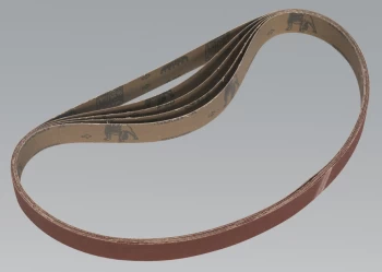 Image of Sealey SM750B80G Sanding Belt 25 x 762mm 80Grit Pack of 5
