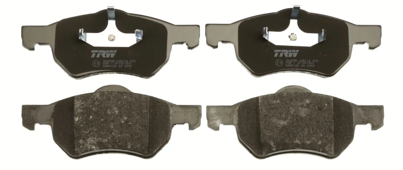 Image of TRW GDB4128 Brake pad set not prepared for wear warning indicator Brake Pad Set,disc brake (402)