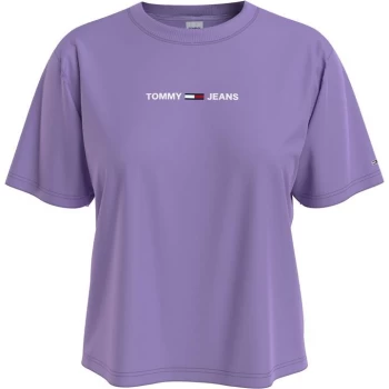 Image of Tommy Jeans Tommy Jeans Linear Logo T Shirt - VIOLET VLK