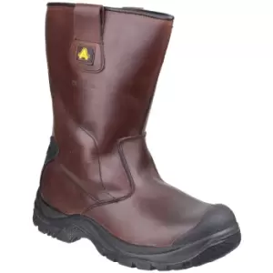 Image of Amblers Safety Mens AS249 Cadair Waterproof Pull On Rigger Boots (6 UK) (Brown)