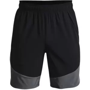 image of Under Armour Woven Colorblock Shorts - Black