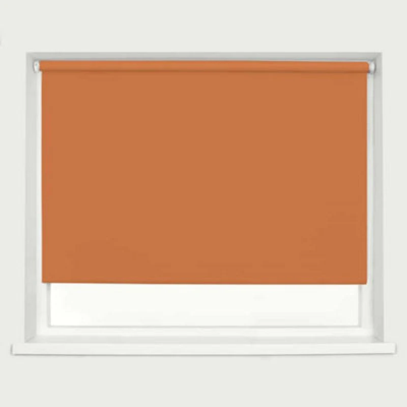 Image of Caecus Blinds Blackout Roller Blind Burnt Orange 60Cm