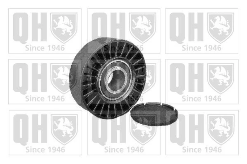 Image of QUINTON HAZELL Deflection / guide pulley, V-ribbed belt QUINTON HAZELL QTA495